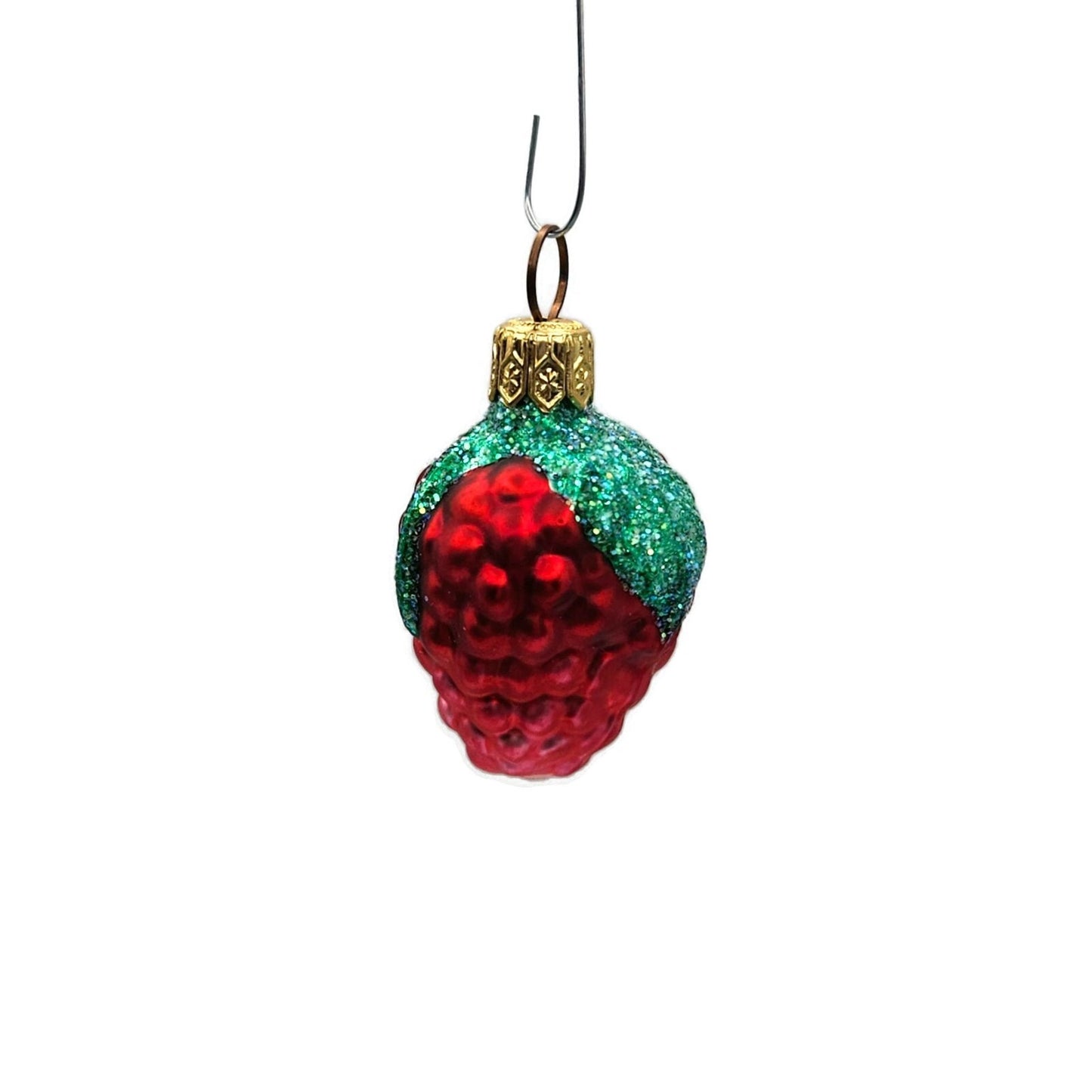 Patricia Breen Frosted Raspberry Red Fruit Summer Berries Christmas Ornament