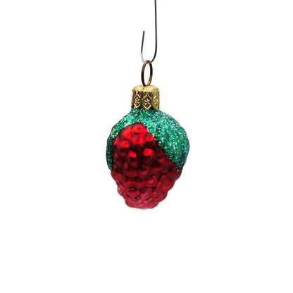 Patricia Breen Frosted Raspberry Red Fruit Summer Berries Christmas Ornament