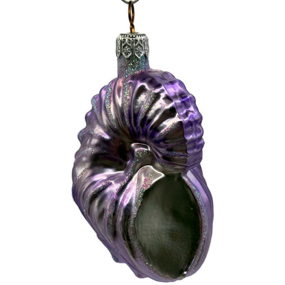 Patricia Breen A Walk on the Beach Lavender Shell Summer Nautical Ornament 9750