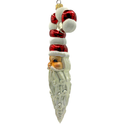 Christopher Radko St Peppermint Candy Cane Hat Santa Christmas Ornament 99-108-0