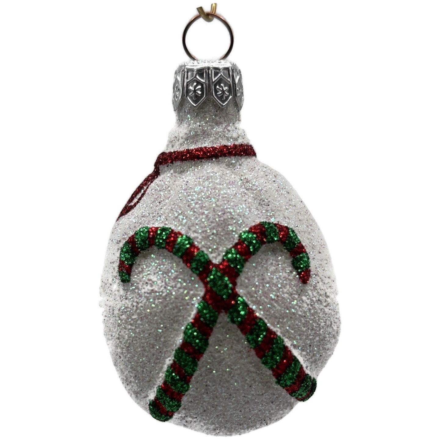 Patricia Breen Peppermint Sack Pearl Candy Canes Striped Christmas Tree Ornament
