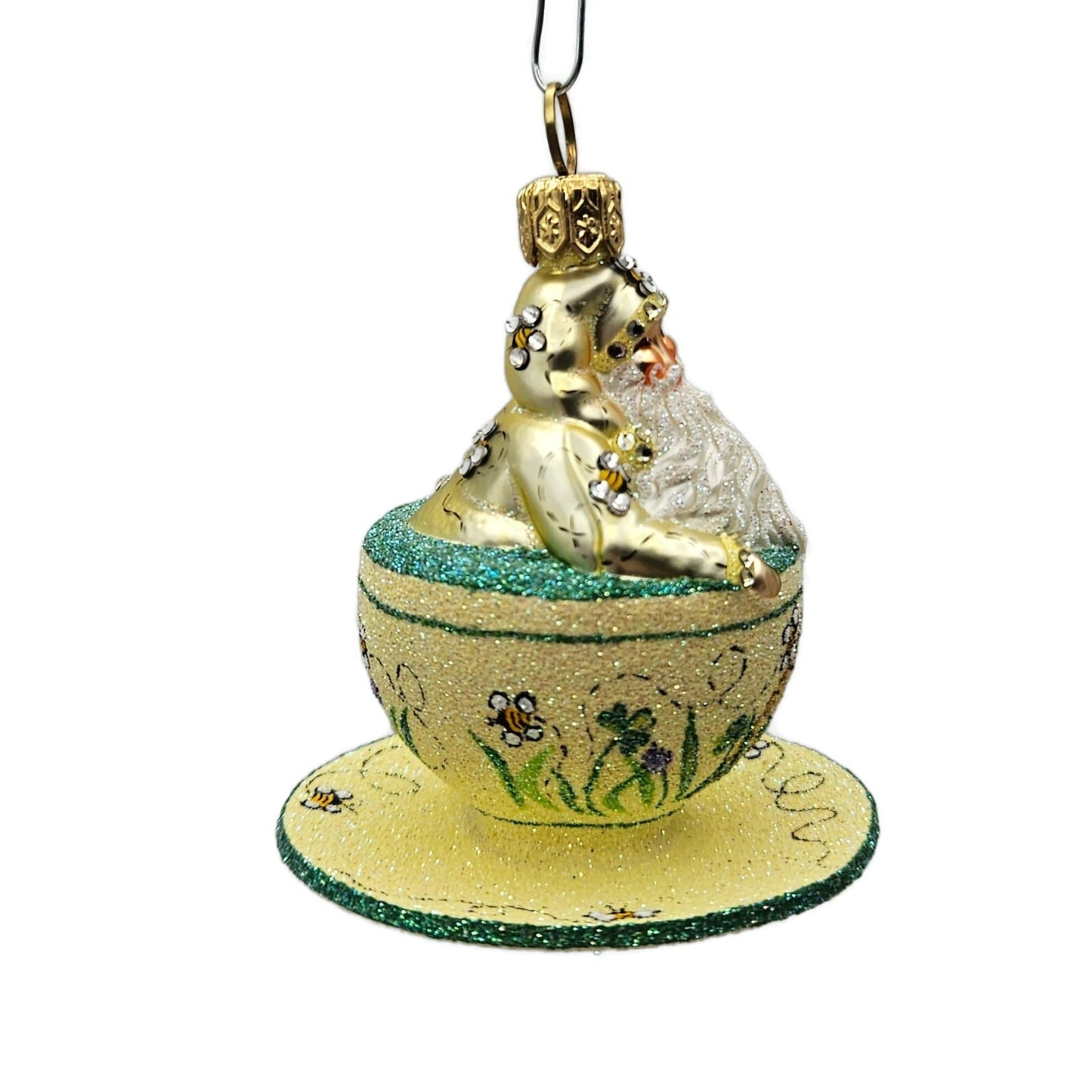 Patricia Breen Tea for Two Bees Bugs Spring Christmas Ornament Tea Party CATZ