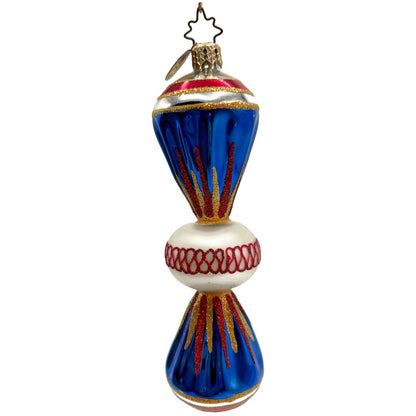 Christopher Radko Fantasia Party Pop Blue Christmas Tree Ornament 1010454