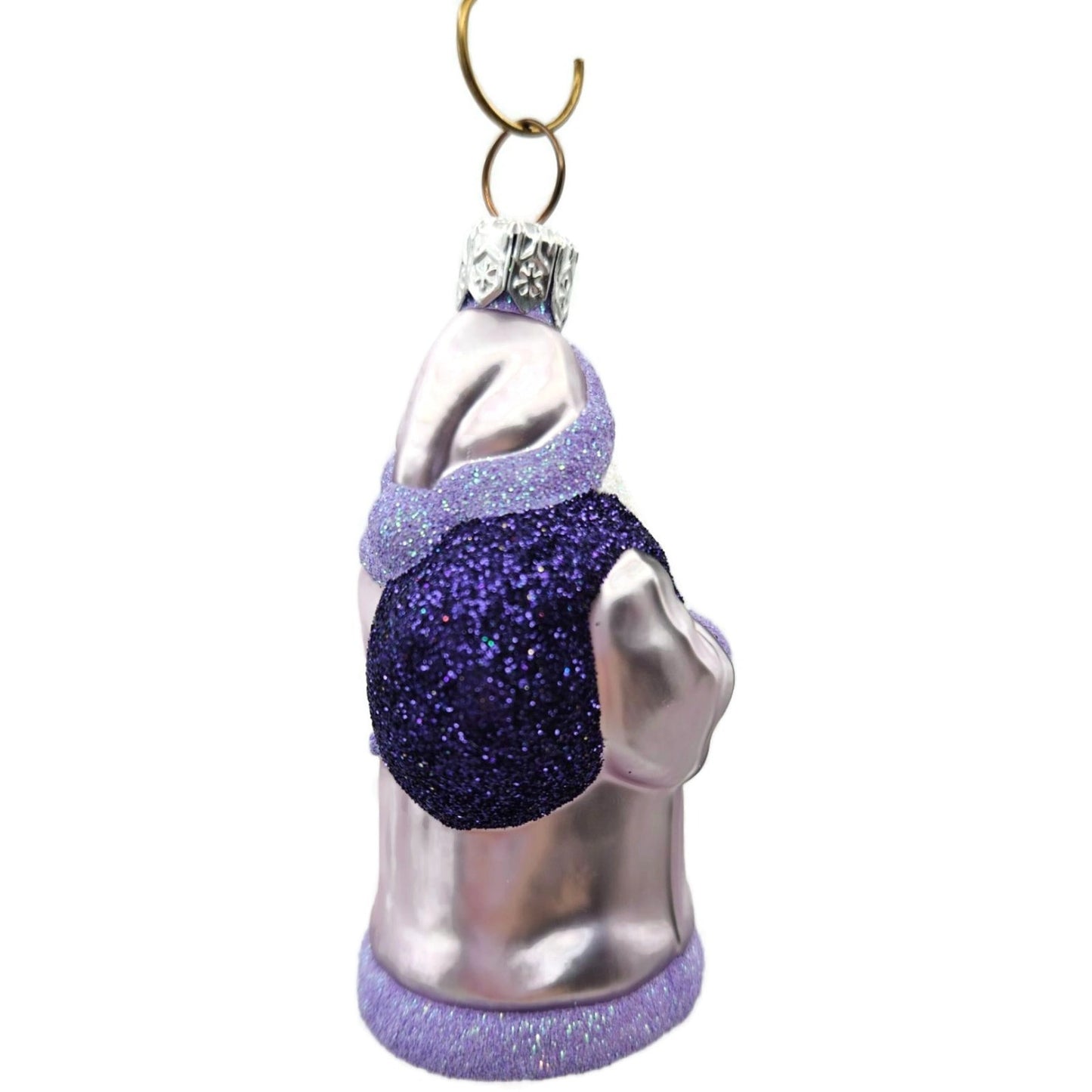 Patricia Breen Miniature Santa And Teddy Lavender Christmas Tree Ornament CATZ