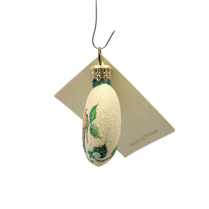 Patricia Breen Anniversary Medallion Spring Peach Basket Christmas Tree Ornament