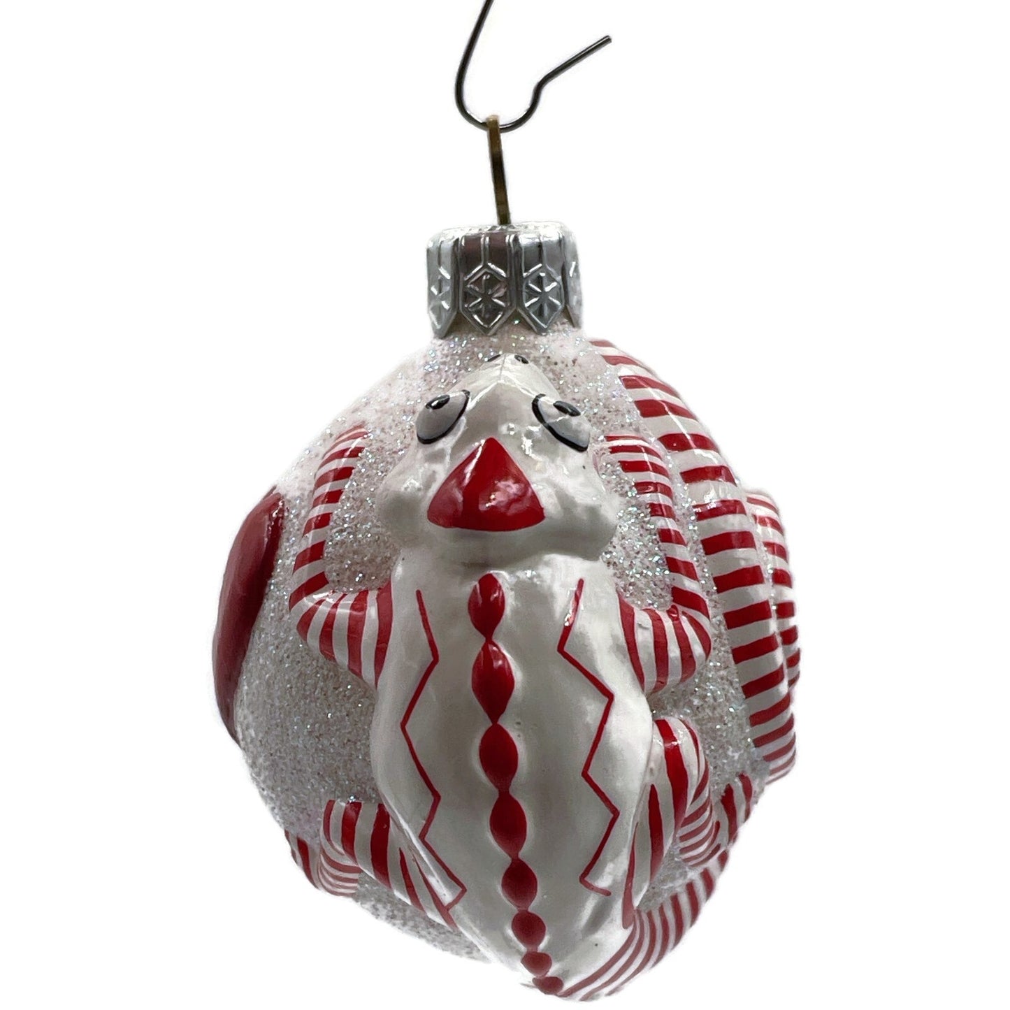 Patricia Breen Once Again for James Hearts Striped Chameleon Valentines Ornament