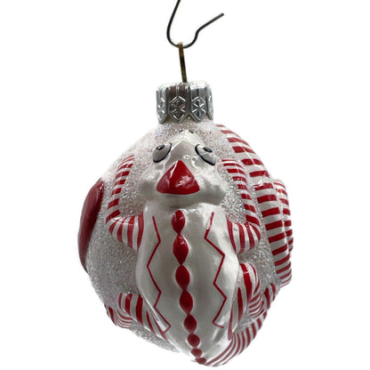 Patricia Breen Once Again for James Hearts Striped Chameleon Valentines Ornament