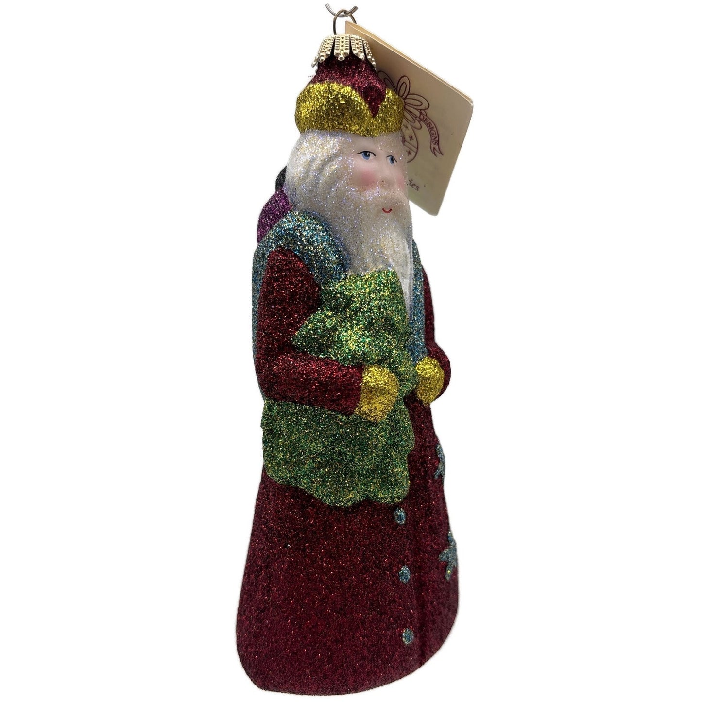 Larry Fraga Mr. Fabulous Glitter Series Santa Claus Christmas Tree Ornament