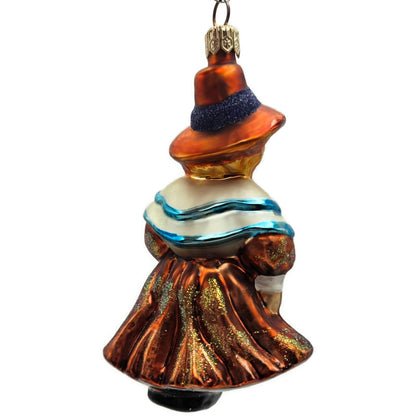 Christopher Radko Priscilla Pilgrims Halloween Christmas Tree Ornament 990950