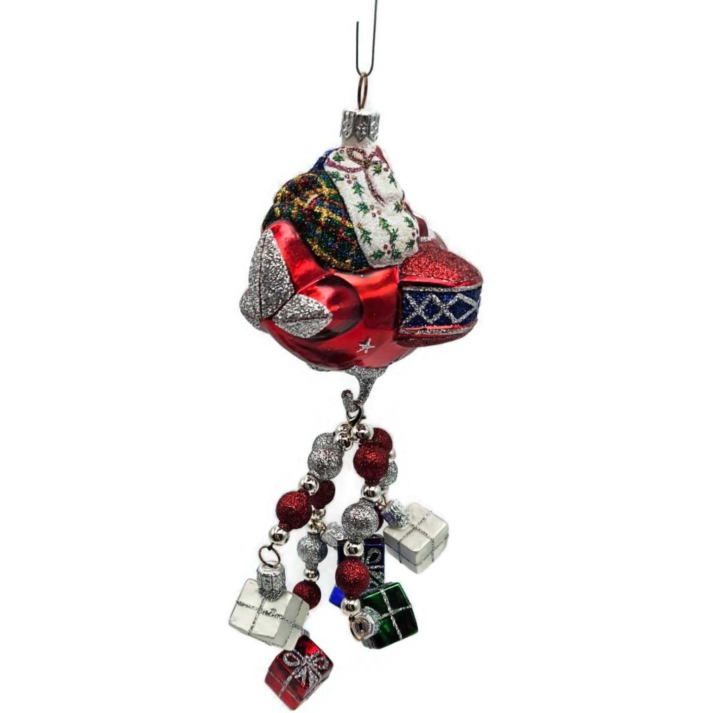 Patricia Breen Santa du Ciel Red Air Plane Travel Gifts Christmas Tree Ornament