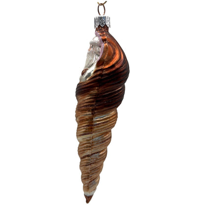 Patricia Breen Triton Santa Brown Seashell Nautical Christmas Tree Ornament