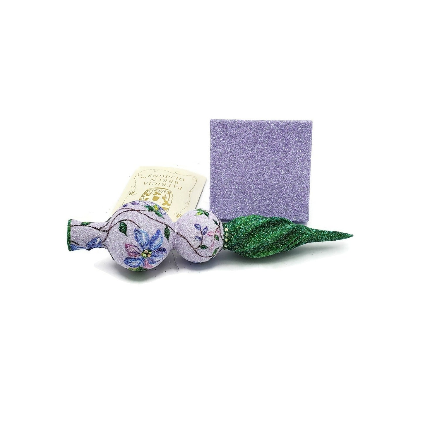 Patricia Breen Ultra Mini Clematis Floral Violet Finial Spring Tree Top w/ Stand