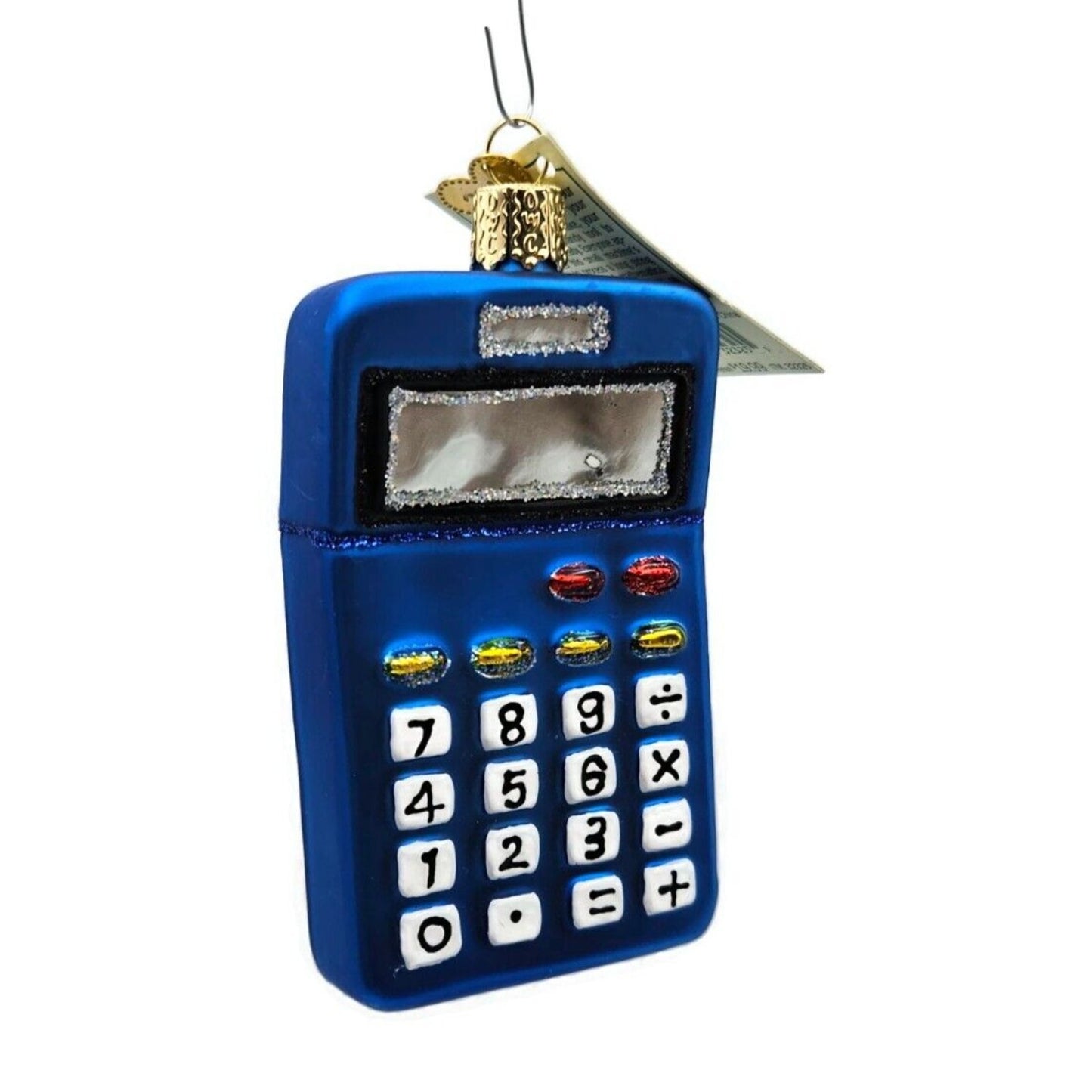 Old World Christmas Calculator Blown Glass Christmas Holiday Tree Ornament OWC