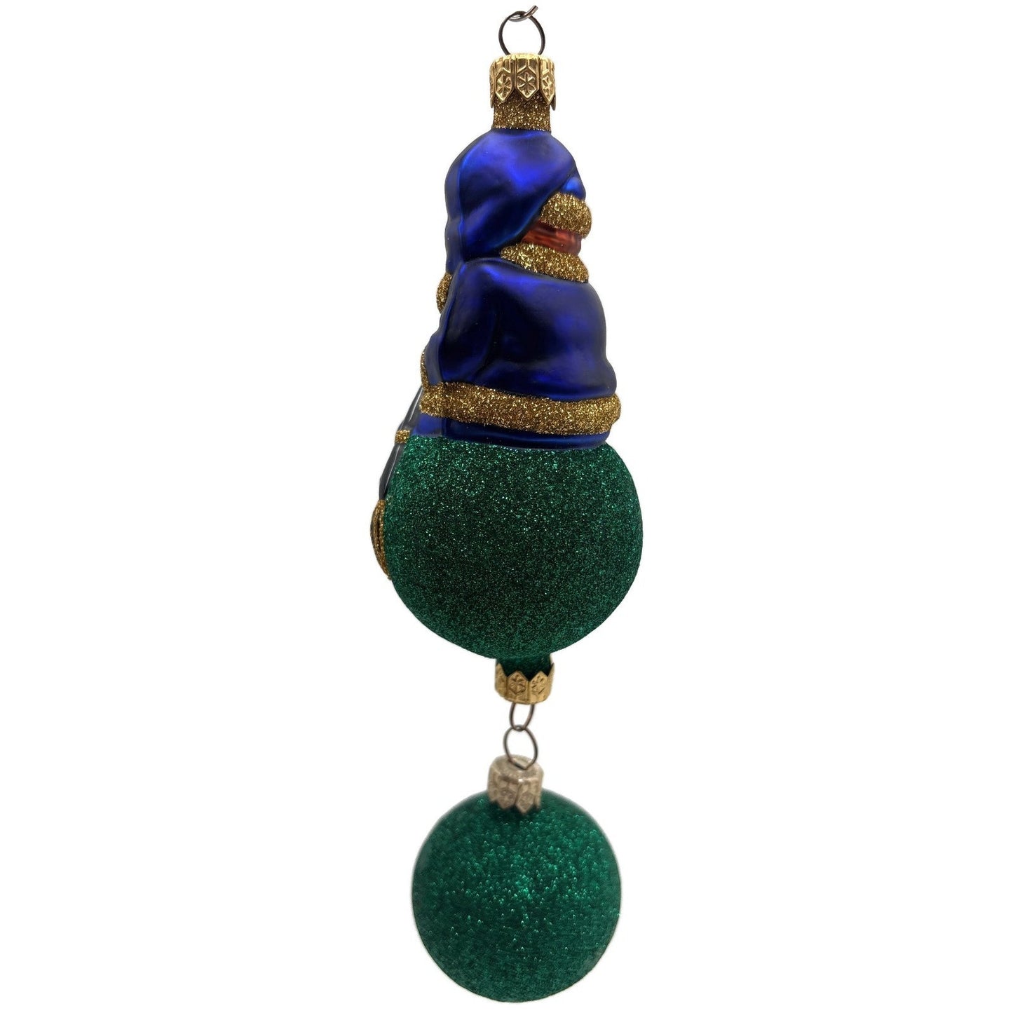 Patricia Breen Jingles The Elf Blue Suit Green Ball Christmas Ornament 9900HCB