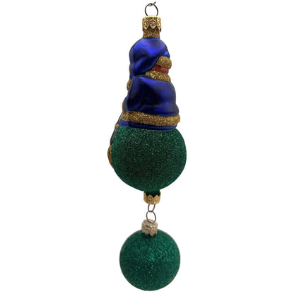Patricia Breen Jingles The Elf Blue Suit Green Ball Christmas Ornament 9900HCB