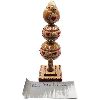 Patricia Breen Miniature Chameleon Finial Gingerbread Christmas Tree Topper