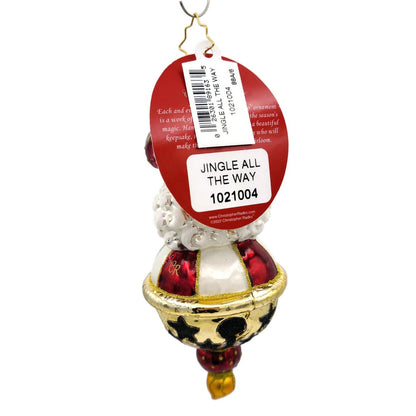 Christopher Radko Jingle All the Way Santa Claus Star Christmas Ornament 1021004