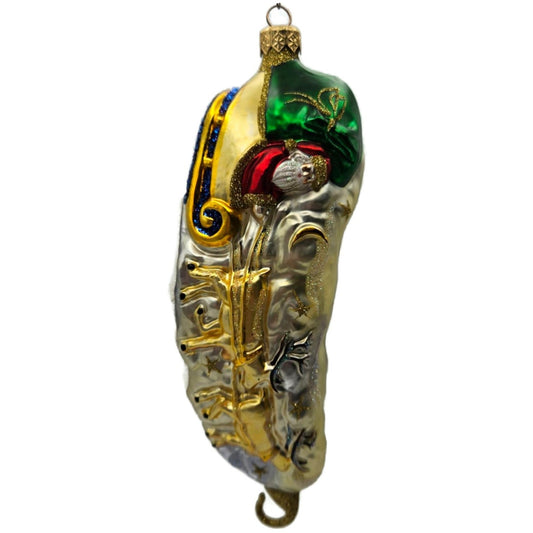 Patricia Breen Onward Through the Night Santa Reindeer Christmas Ornament NM