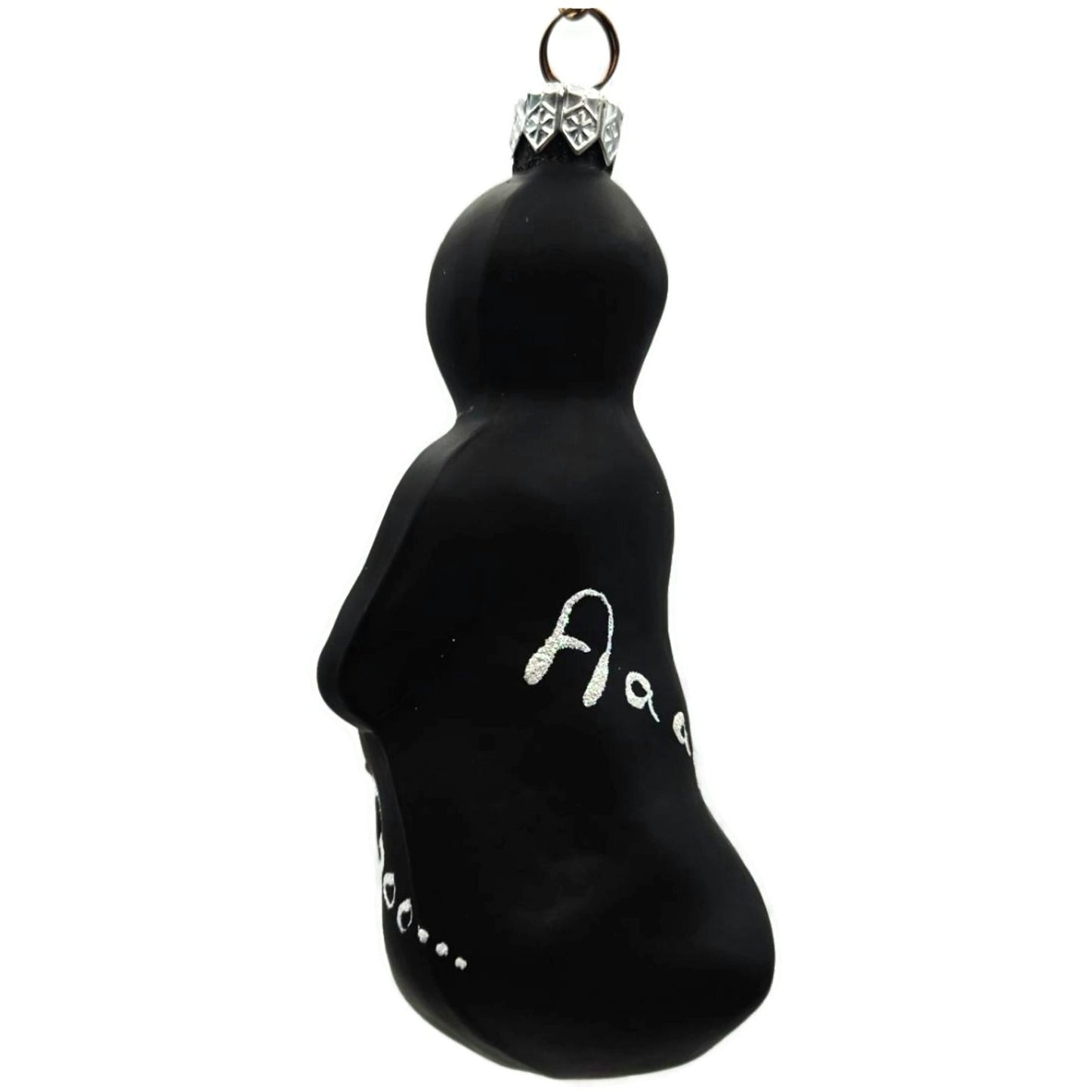Patricia Breen Oscar Ghost Black Matte Halloween Christmas Tree Ornament