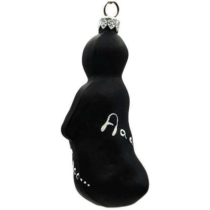 Patricia Breen Oscar Ghost Black Matte Halloween Christmas Tree Ornament