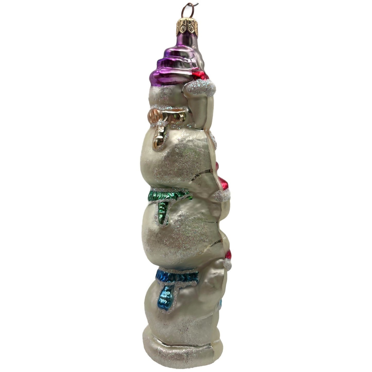 Christopher Radko Snowtem Pole Snowmen Christmas Tree Ornament 96-155-0