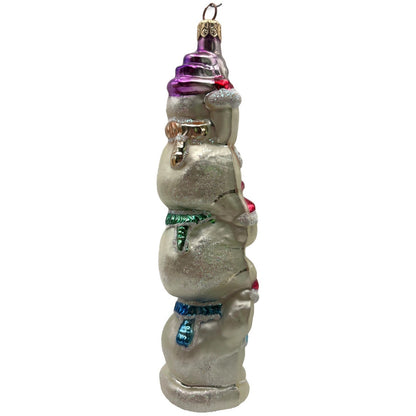 Christopher Radko Snowtem Pole Snowmen Christmas Tree Ornament 96-155-0