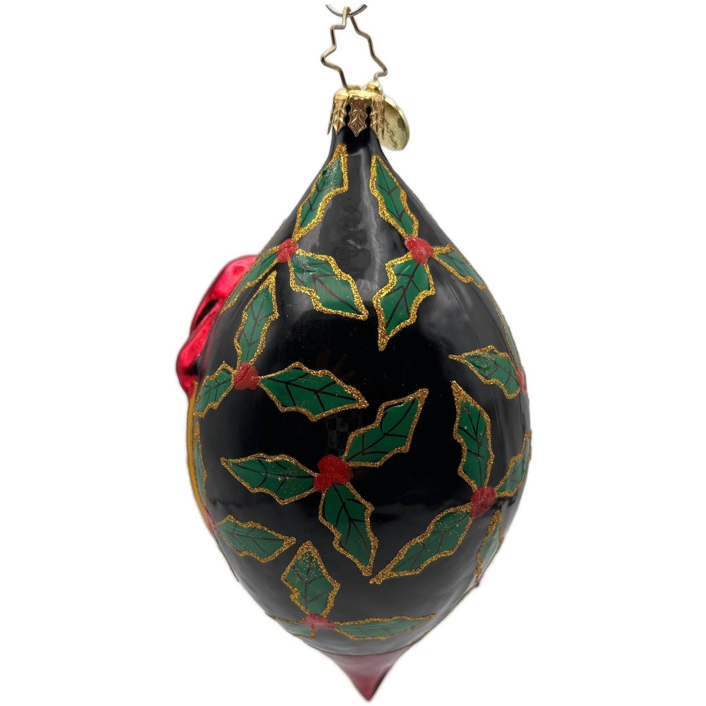 Christopher Radko Holly Jolly Christmas Santa Holiday Drop Ornament 1020956