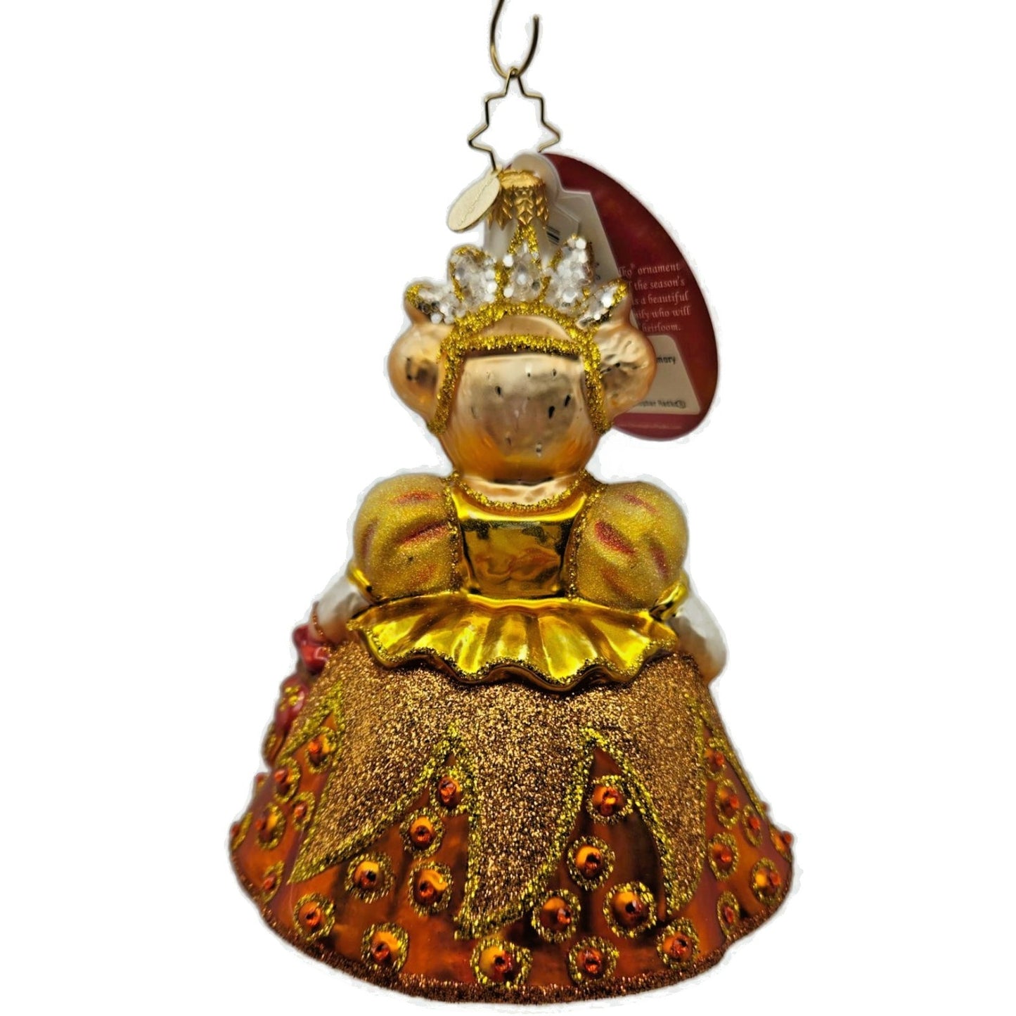 Christopher Radko Muffy Millennium Memory Gold Bear Christmas Ornament 1022544