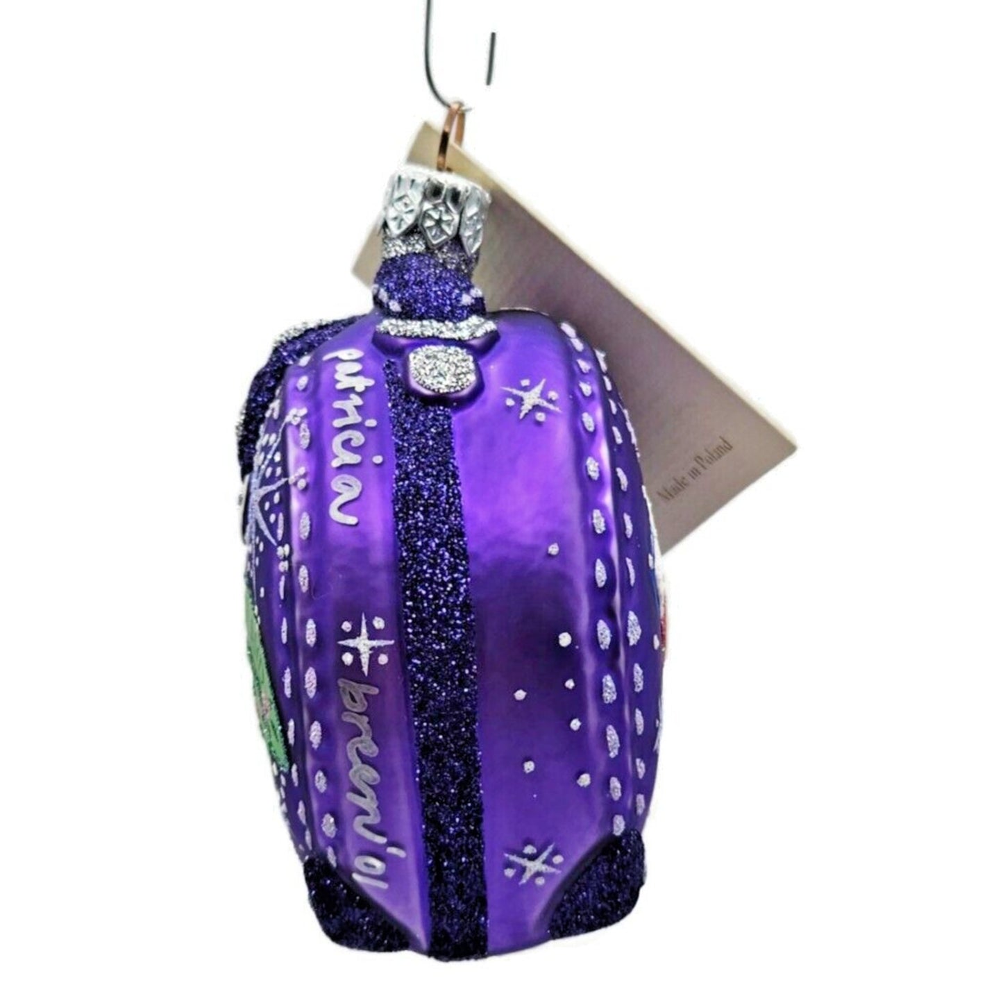 Patricia Breen Journey With Me Purple Portland Signed Christmas Travel Ornament