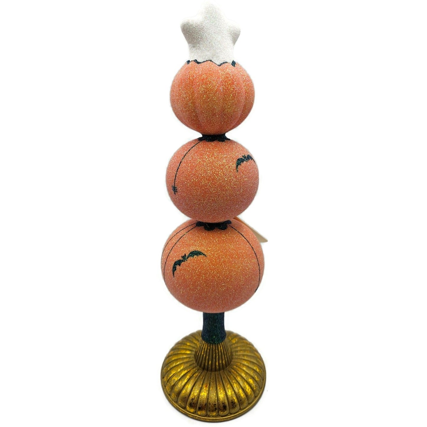 Patricia Breen Ghostly Finial Bats Spiders Jack-O-Lantern Halloween Tree Topper