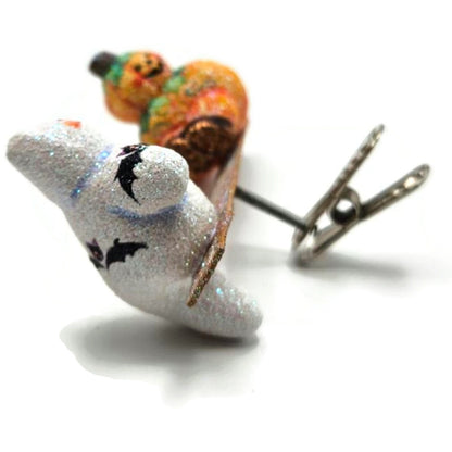 Patricia Breen Halloween All Things Being Equal Pumpkinman Ghost Ornament