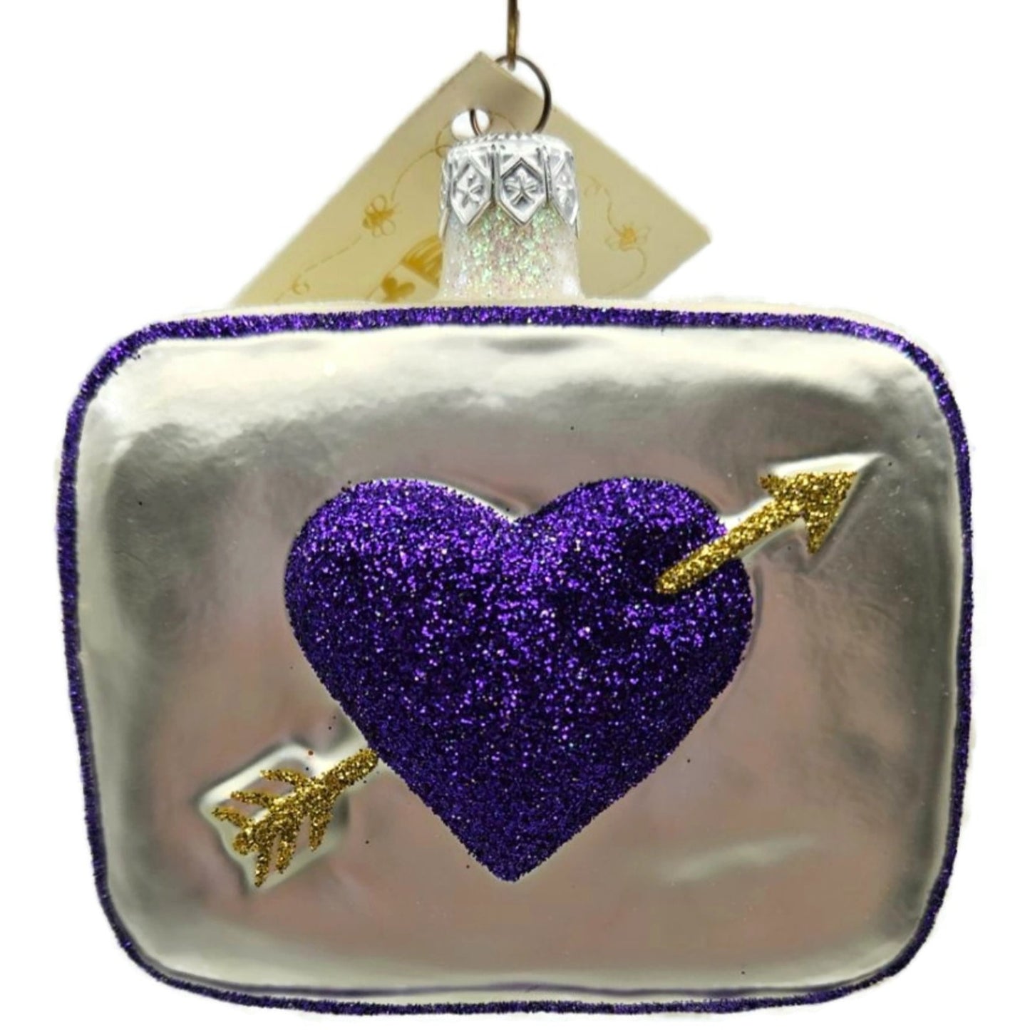 Patricia Breen To My Sweet Pearl Purple Heart Valentines Christmas Tree Ornament