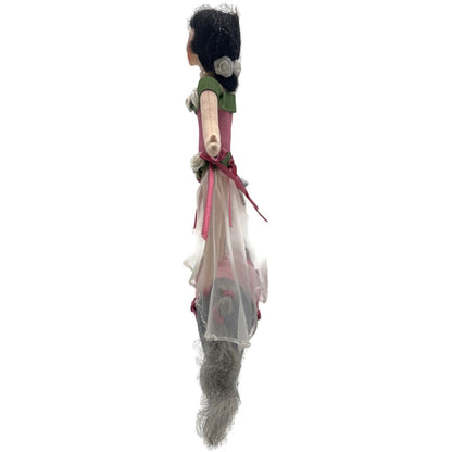 Gladys Boalt Circus Lady Bareback Rider Fabric Christmas Tree Ornament Signed
