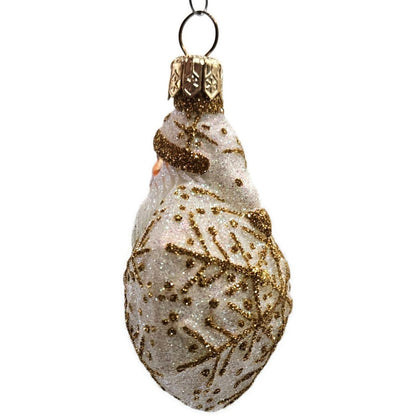 Patricia Breen Snowflake Noel Pearl Gold Santa Claus Glitter Christmas Ornament
