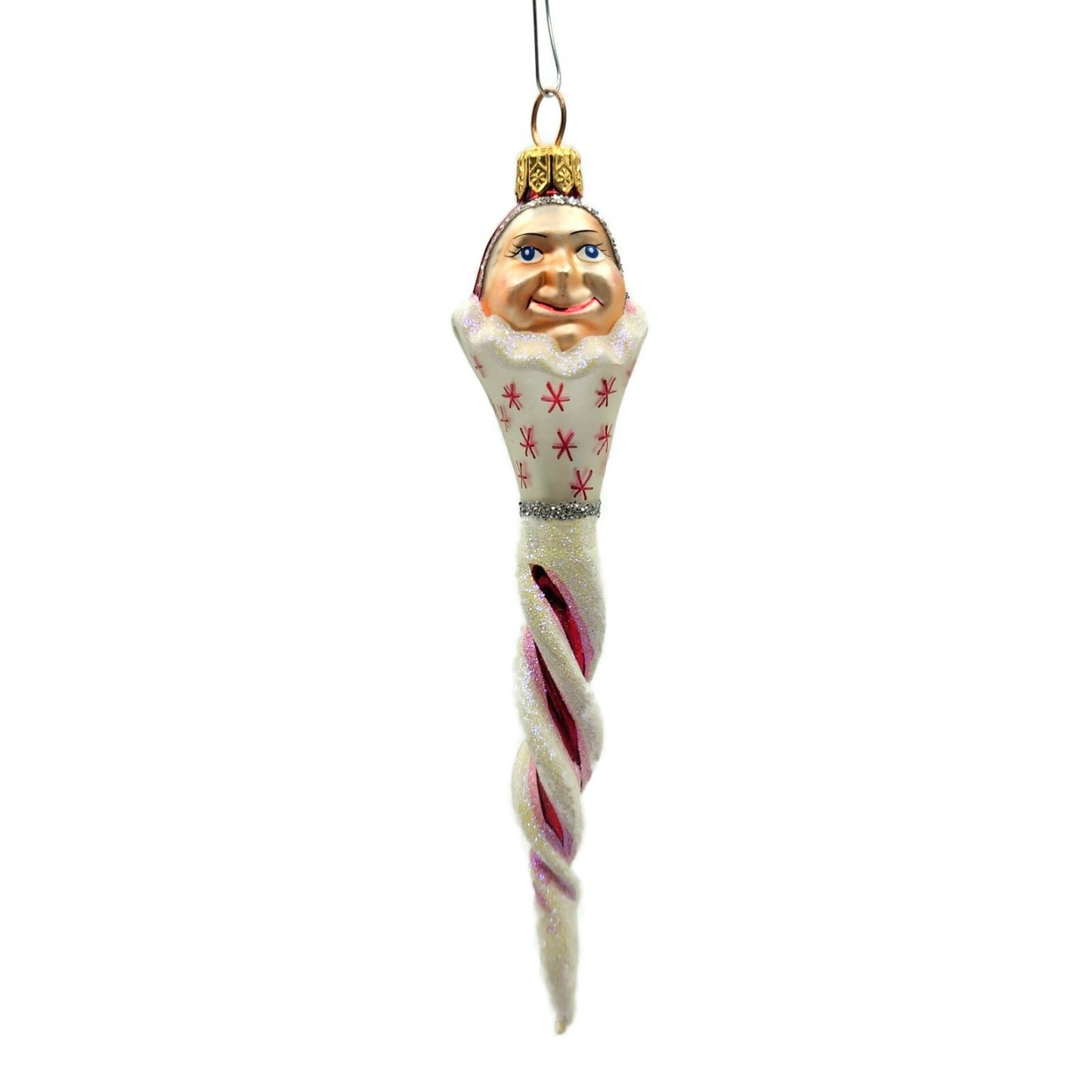 Christopher Radko Jack Frost Jr Red Snow Twist Christmas Tree Ornament 98-265-0