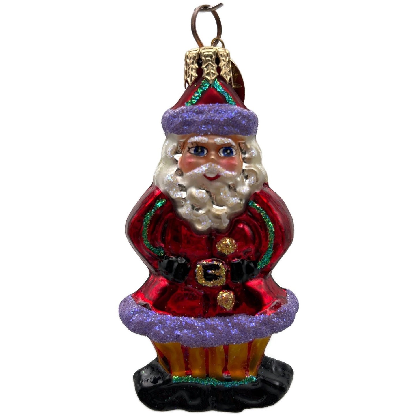 Christopher Radko Ginger Snap Santa Claus Cookie Christmas Ornament 00-492-0
