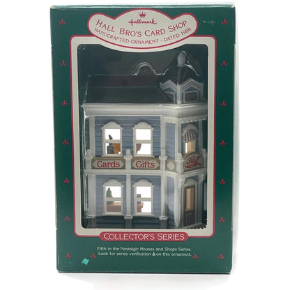 Hallmark Hall Brothers Card Shop Village Nostalgic Christmas Keepsake Ornament