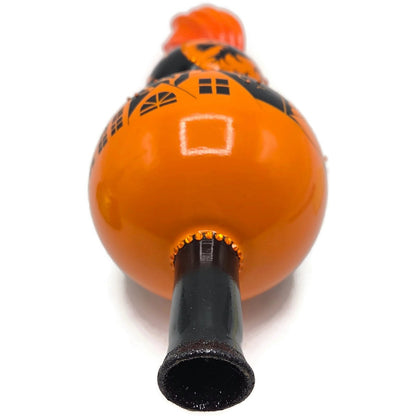 Patricia Breen All Hallows Eve Finial Orange Black Village Halloween Tree Topper