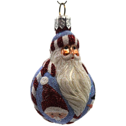 Patricia Breen Miniature Santa du Monde Christmas Icons Snowman Tree Ornament