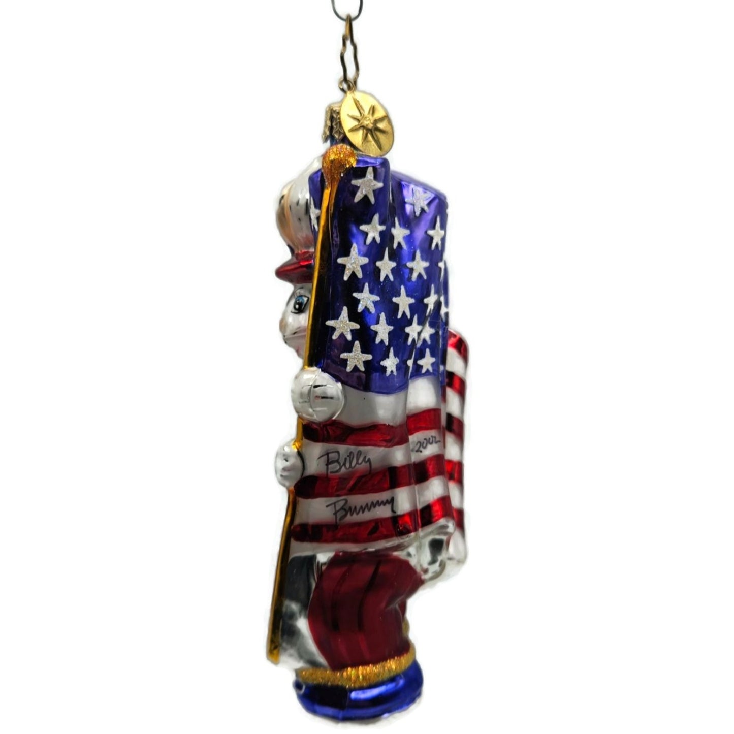 Christopher Radko Billy Doodle Dandy Patriotic Bunny Easter Ornament 02-SP-92