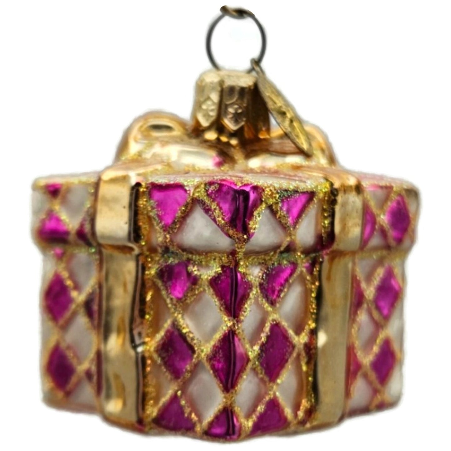 Christopher Radko Pretty Paper Gem Little Gems Pink Christmas Ornament 00-516-0