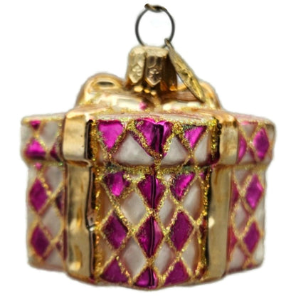 Christopher Radko Pretty Paper Gem Little Gems Pink Christmas Ornament 00-516-0