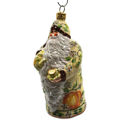 Patricia Breen Connaught Santa Peaches Spring Tea Party Christmas Tree Ornament