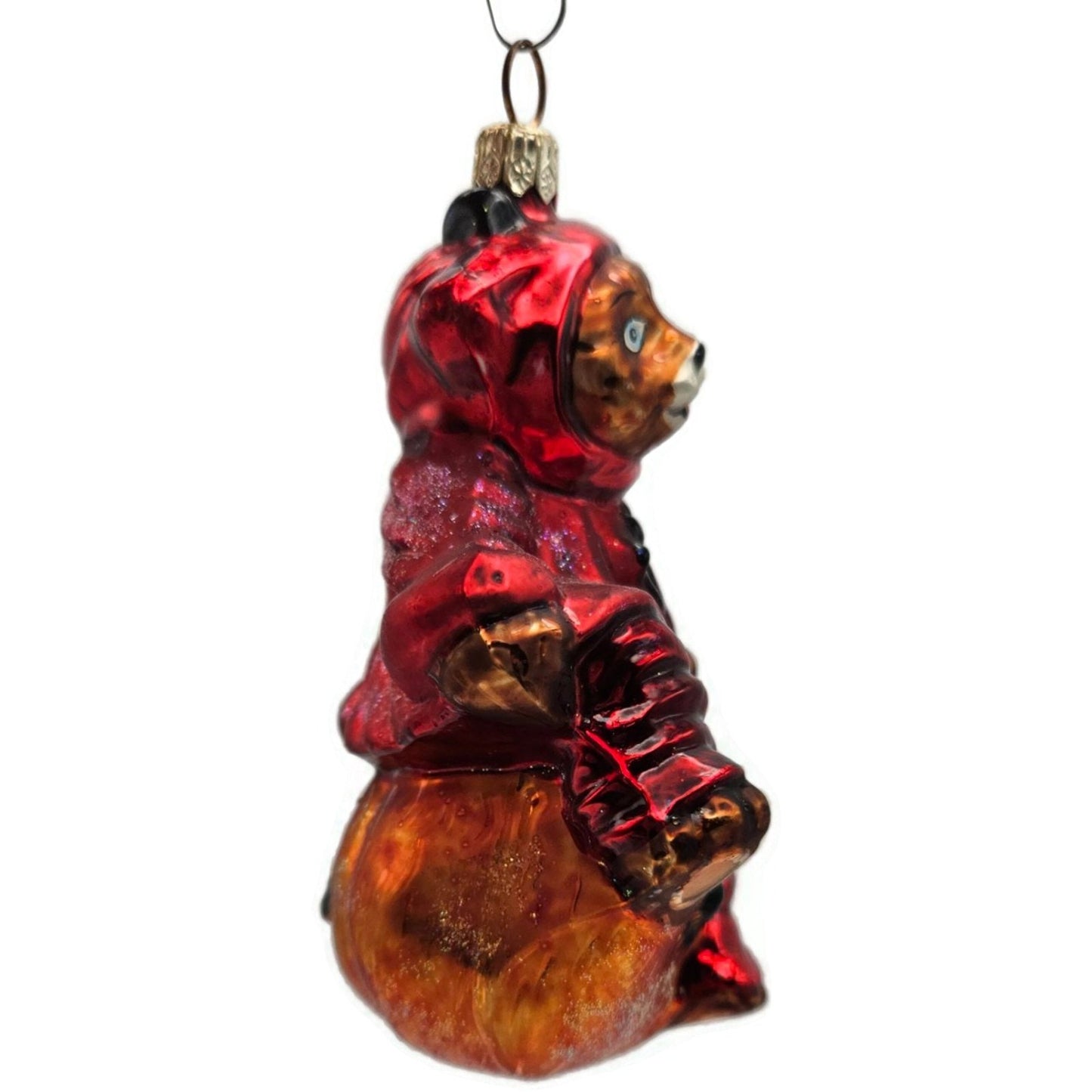 Christopher Radko You Little Devil Bear Pumpkin Halloween Christmas Ornament