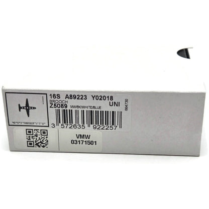 Chanel CC Logo Ski Brooch Black White Gold Snowflake Star Trees 2018 18B Rare