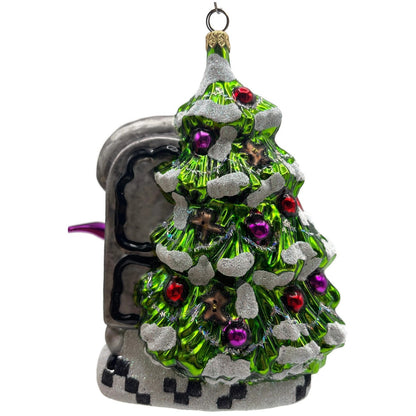 Larry Fraga Hot Cookies Mrs. Claus Glittered Kitchen Christmas Tree Ornament