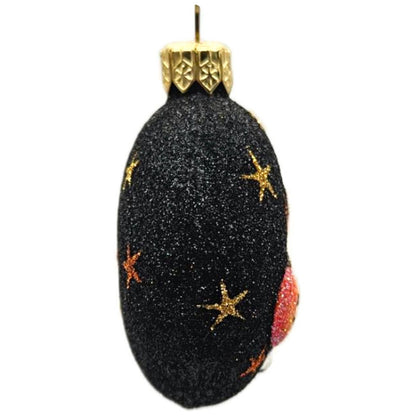 Patricia Breen Halloween Ghostly Medallion Pumpkin StarsBlack Christmas Ornament