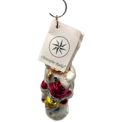 Christopher Radko Snowtem Pole Snowman Christmas Tree Ornament 96-155-0