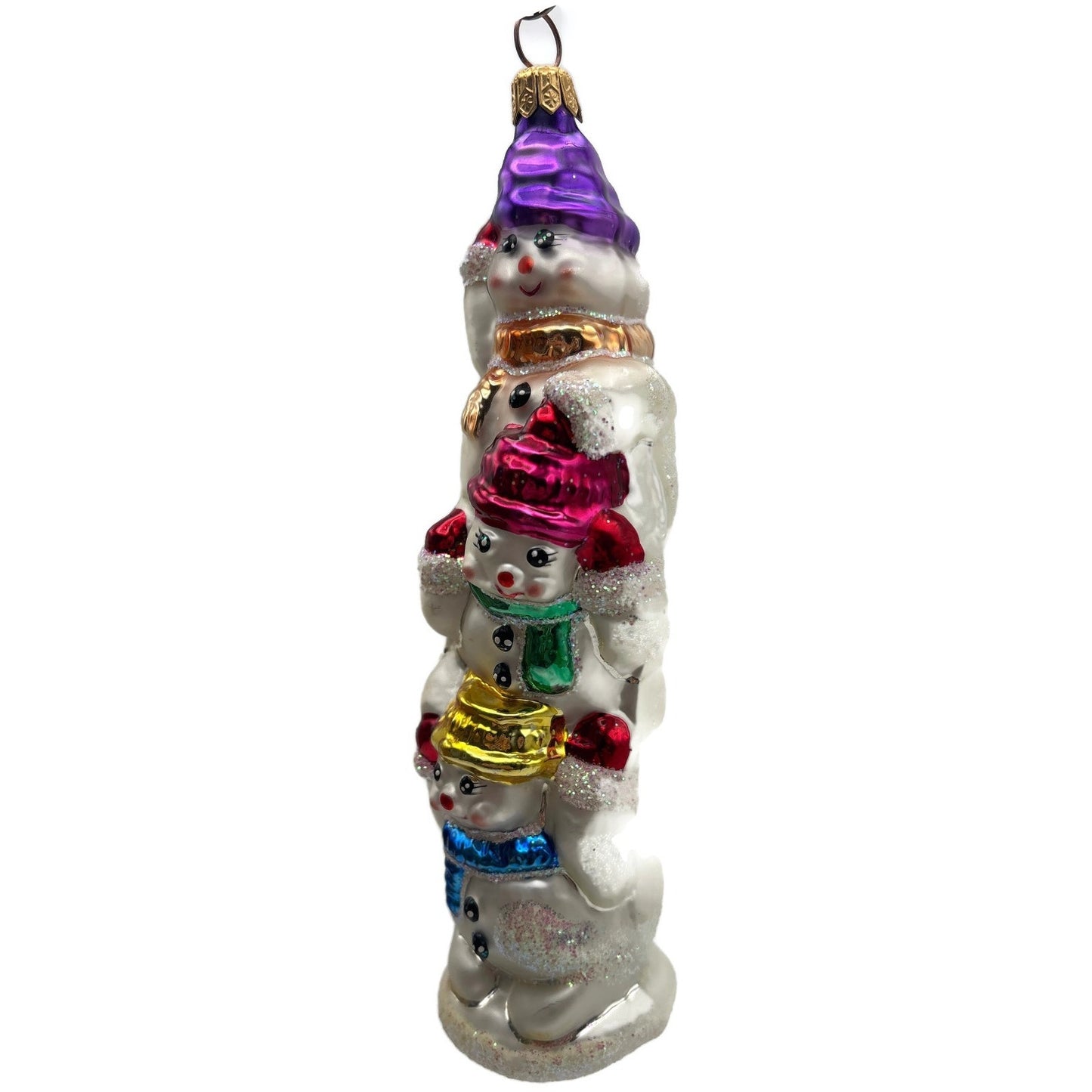 Christopher Radko Snowtem Pole Snowman Christmas Tree Ornament 96-155-0
