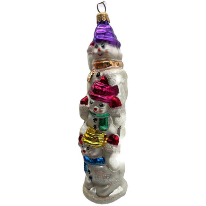 Christopher Radko Snowtem Pole Snowman Christmas Tree Ornament 96-155-0